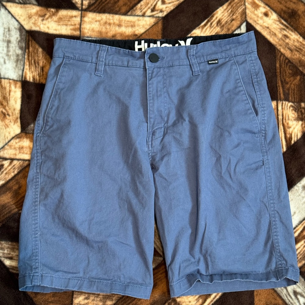 Hurley Blue Casual Knee-Length Shorts
